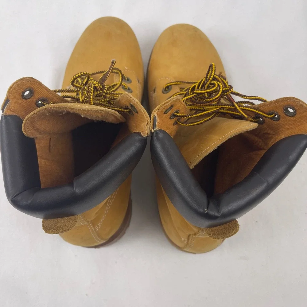 Country Boots‎ Work Boots Mens 7.5 D Wheat Leather Padded Collar Lug Sole